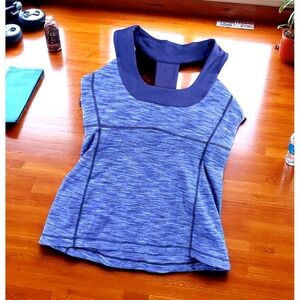 Lululemon Racerback Women‎ Small Tank Top Purple Compression Fit Yoga Gym Resort